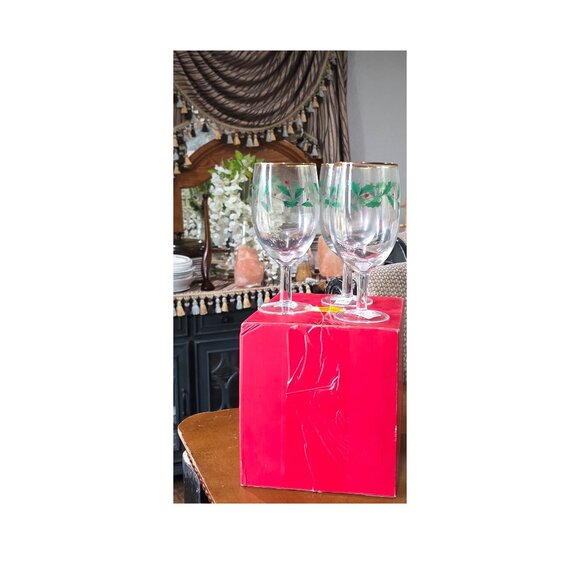 Vintage Lenox Holiday 3-Piece Iced Beverage Glass Set, Christmas Dinnerware - Picture 1 of 8